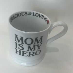 Godfinger Co Mom Is My Hero Coffee Mug 3 1/2 In Round 4 In Tall Gracious Loving